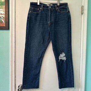 Levi's Dark Blue Straight Leg Jeans